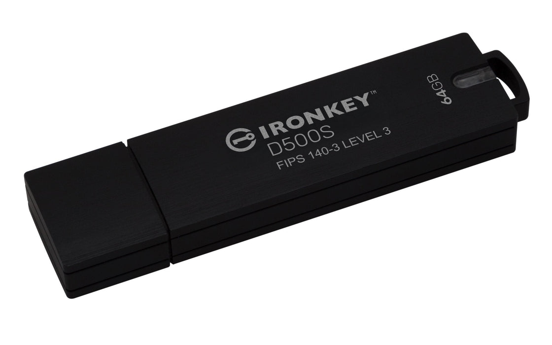 Pendrive Kingston Ironkey D500s 64gb Fips 140-3 Level 3 256bit Ikd500s/64gb