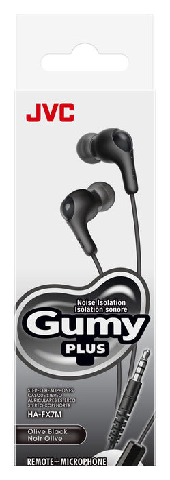 Gumy Plus Ha-Fx7m In Ear With  Mic + Remote Headphones Black