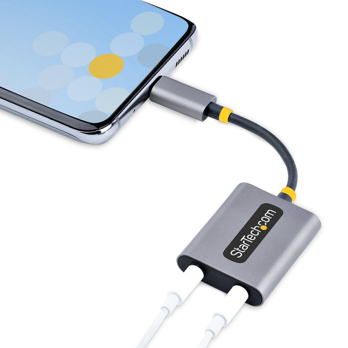 EAN 65030897594 - StarTech.com USBC-AUDIO-SPLITTER divisor de audio Gris imagen 7