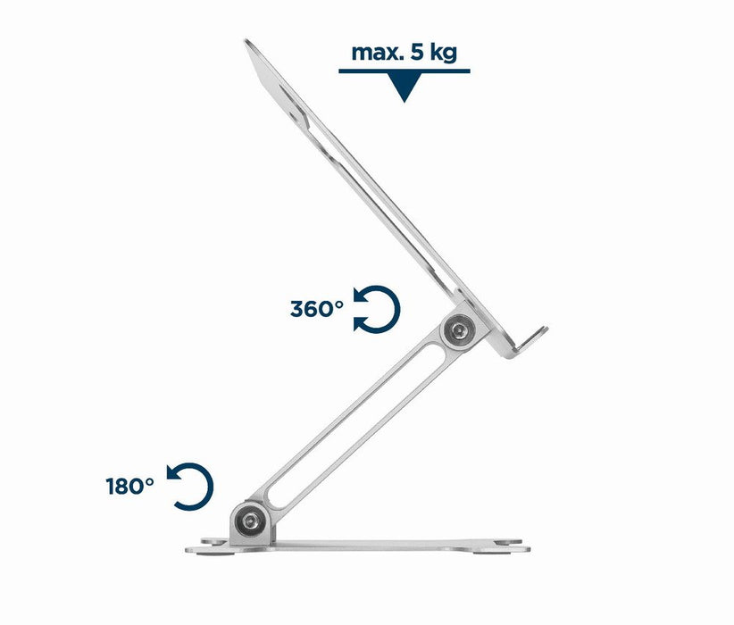 EAN 8716309127752 - Gembird NBS-D1-03 soporte para ordenador portátil Plata 39,6 cm (15.6") imagen 12