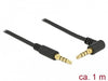 EAN 4043619856107 - DeLOCK 85610 cable de audio 1 m 3,5mm Negro imagen 1