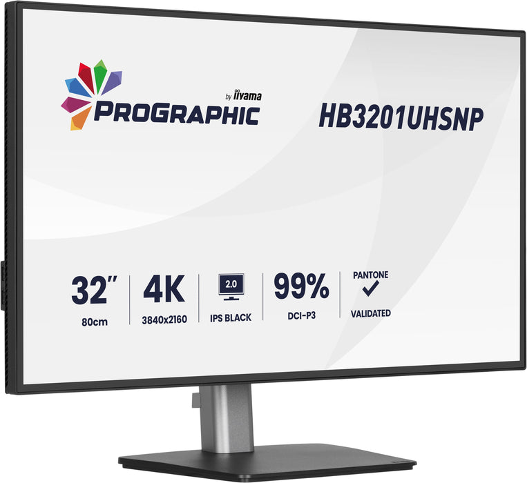 EAN 4948570125395 - iiyama ProGraphic HB3201UHSNP-B1 pantalla para PC 80 cm (31.5") 3840 x 2160 Pixeles 4K Ultra HD Negro imagen 3