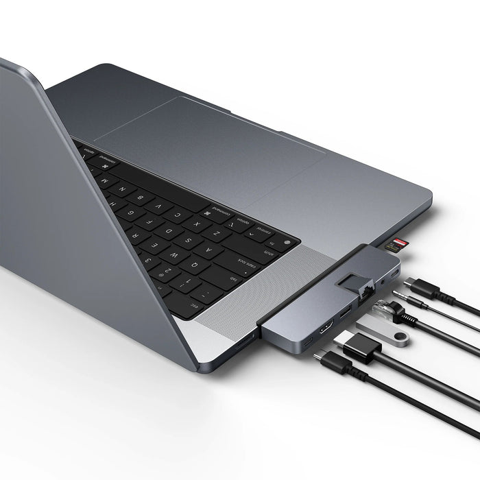 EAN 6941921148225 - HYPER DUO PRO 7-in-2 USB-C Hub USB Tipo C 104 Mbit/s Gris imagen 7