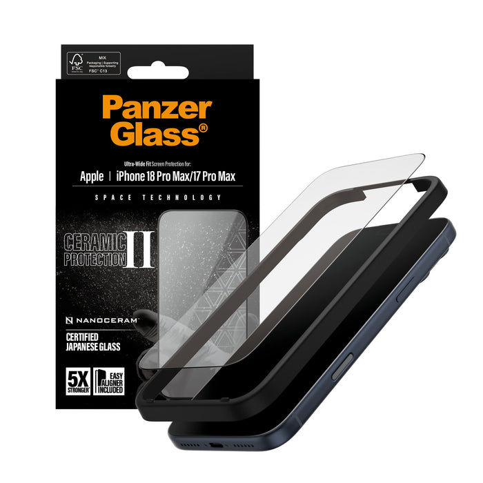 EAN 5715685026669 - PanzerGlass ® Ceramic II Screen Protector iPhone 18 Pro Max | 17 Pro Max | Ultra-Wide Fit w. EasyAligner  imagen 5