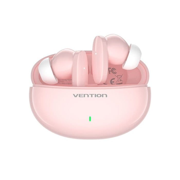 Auriculares Bluetooth Vention Nbfp0 Con Estuche De Carga Autonomía 7h Rosas