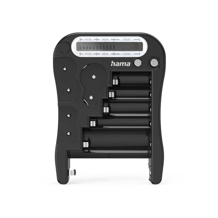 Hama Comprobador De Pilas Y Baterias - Universal - Pantalla Lcd - Negro