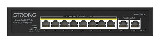 EAN 9120072379062 - Strong SW8010POE+ switch Gigabit Ethernet (10/100/1000) Energía sobre Ethernet (PoE) Escritorio Negro imagen 2