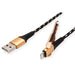 EAN 7630049617193 - ROLINE 11.02.8923 cable de conector Lightning 1 m Negro, Oro imagen 2