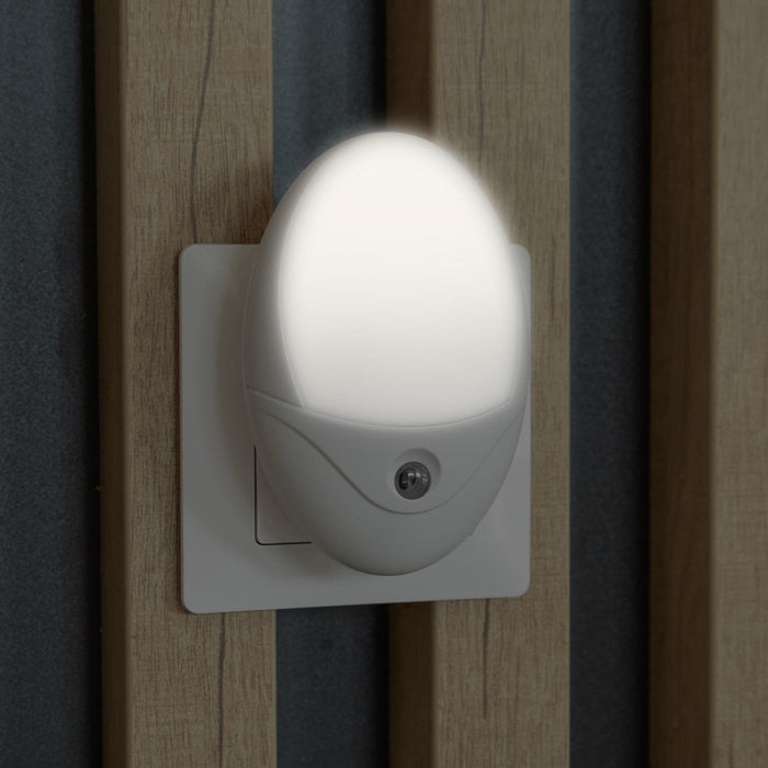 Entac Nachtlicht 0.5w Oval Cw Blanco Dämmerungssensor