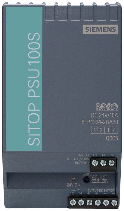 Siemens 6ep13342ba20 Sitop Psu100s 24v 10a Stromversorgung Eing. 120 230vac