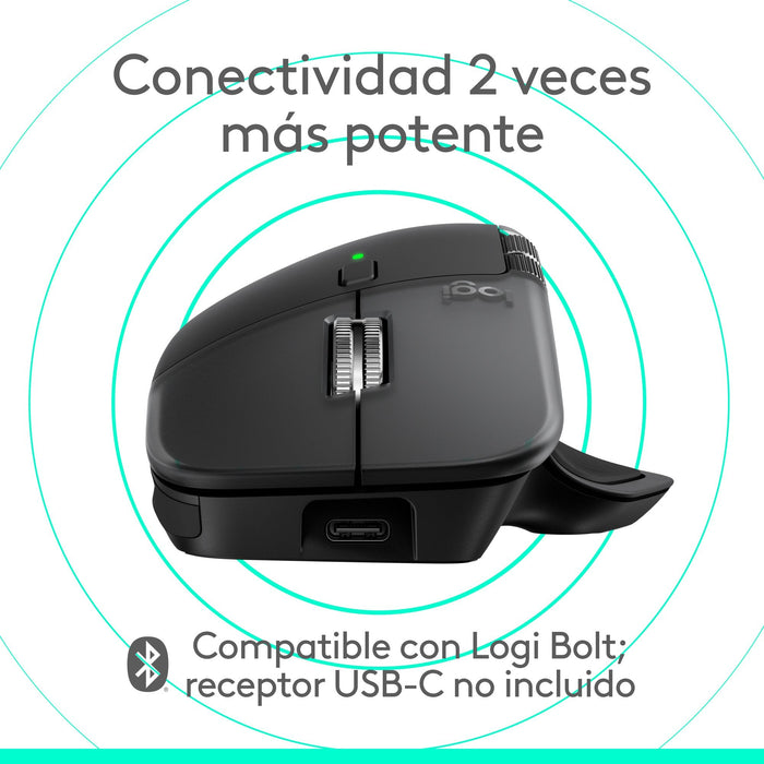 Ratón Logitech 910-007577 / Mx Mamer 4 For Mac Negro