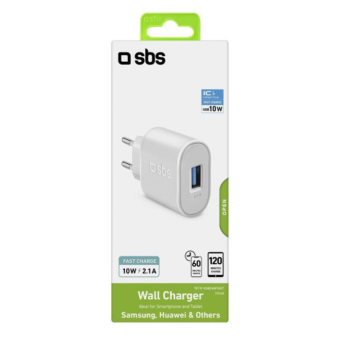 EAN 8018417237065 - SBS TETR1USB2AWFAST cargador de dispositivo móvil Universal Blanco Corriente alterna Interior imagen 2