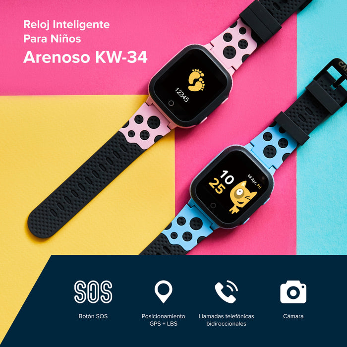 Smartwatch Canyon Sandy Kw-34 Gray-Pink
