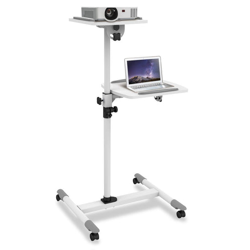 EAN 8057685309593 - Techly ICA-TB TPM-6 mueble y soporte para dispositivo multimedia Blanco Mesita con ruedas para multimedia imagen 2