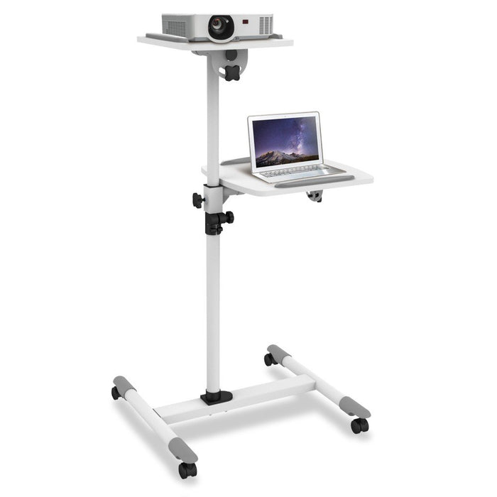 EAN 8057685309593 - Techly ICA-TB TPM-6 mueble y soporte para dispositivo multimedia Blanco Mesita con ruedas para multimedia imagen 2