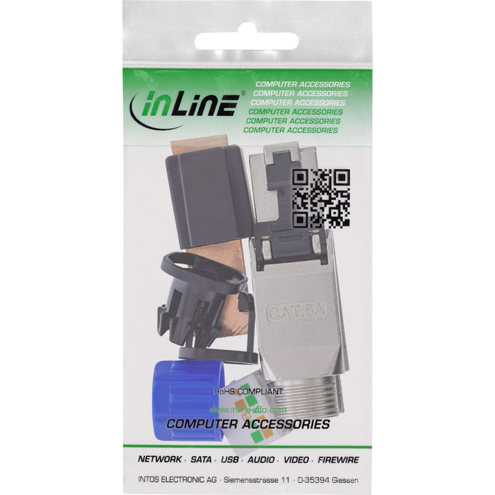 Inline® Rj45 Plug Cat.6a 500mhz, Field-Assembly, Shielded, With Tornillo Cap