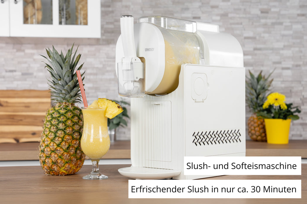 Unold 48965 Sofia Schwarz 2in1 Slush- & Softeismaschine