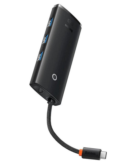 Baseus Lite Series 5w1 Usb-C Do 3x Usb 3.0 + Usb-C + Hdmi (Negro)