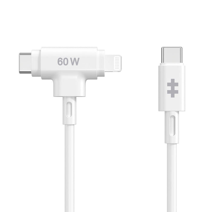 EAN 6941921149376 - HYPER HyperJuice cable USB USB 2.0 1,5 m USB C USB C/Lightning Blanco imagen 1