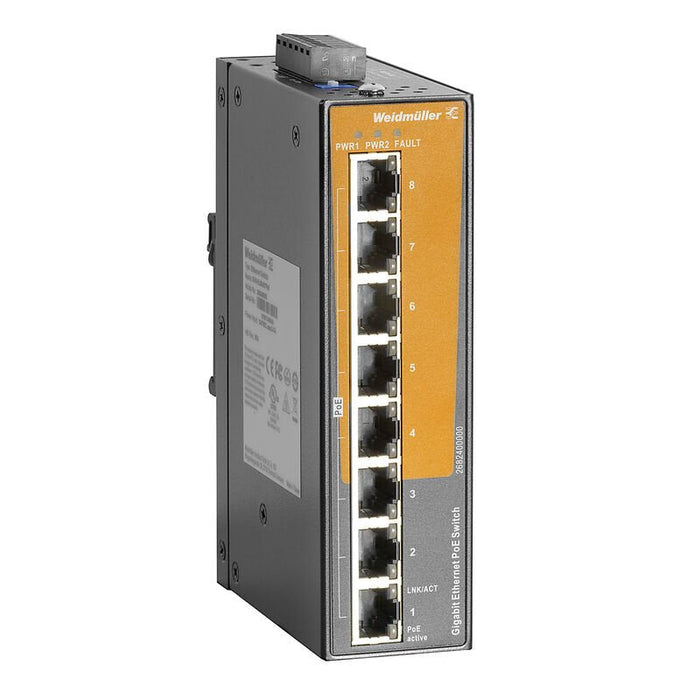 Weidmüller 2682400000 Ie-Sw-El08-8gtpoe Industrial Ethernet Switch - - 1 - - 1 - - 1 - Switch - 1 Gbps