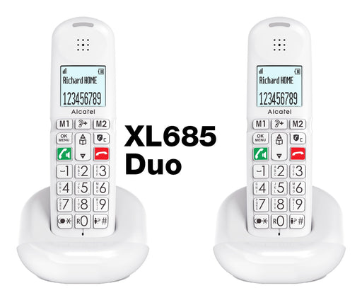 EAN 3700601428452 - Alcatel XL685 Duo EWE Teléfono analógico Identificador de llamadas Negro imagen 2