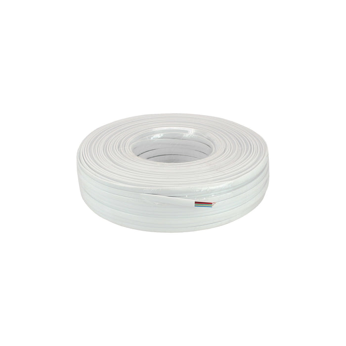 Inline® Modular Cable 6 Wire Ribbon Cable Blanco 100m Ring