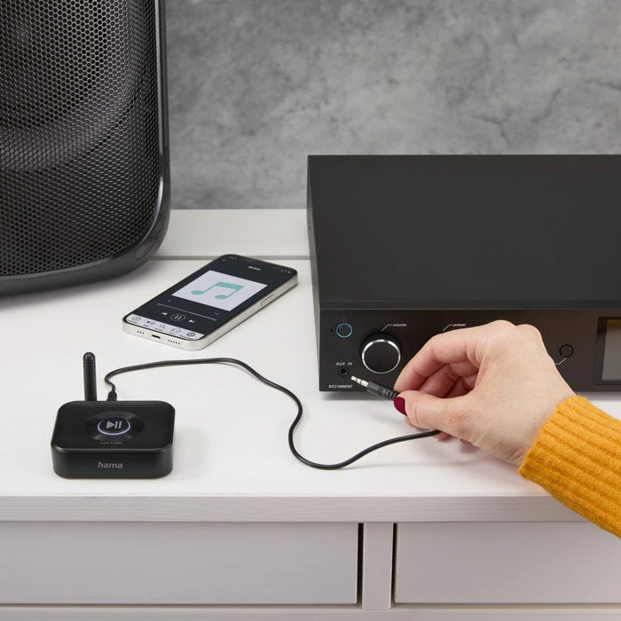 Adaptador Bluetooth Hama 00205321 Link.It Solo Receptor Bt5.3 Jack Usb-C Microsd 50m
