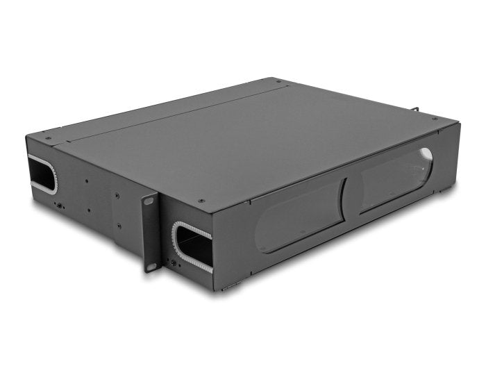Delock 66752 Panel De Conexiones De 19" De Fibra Óptica Con Ventana De Visualización Sin Equipar 2u Gris Oscuro