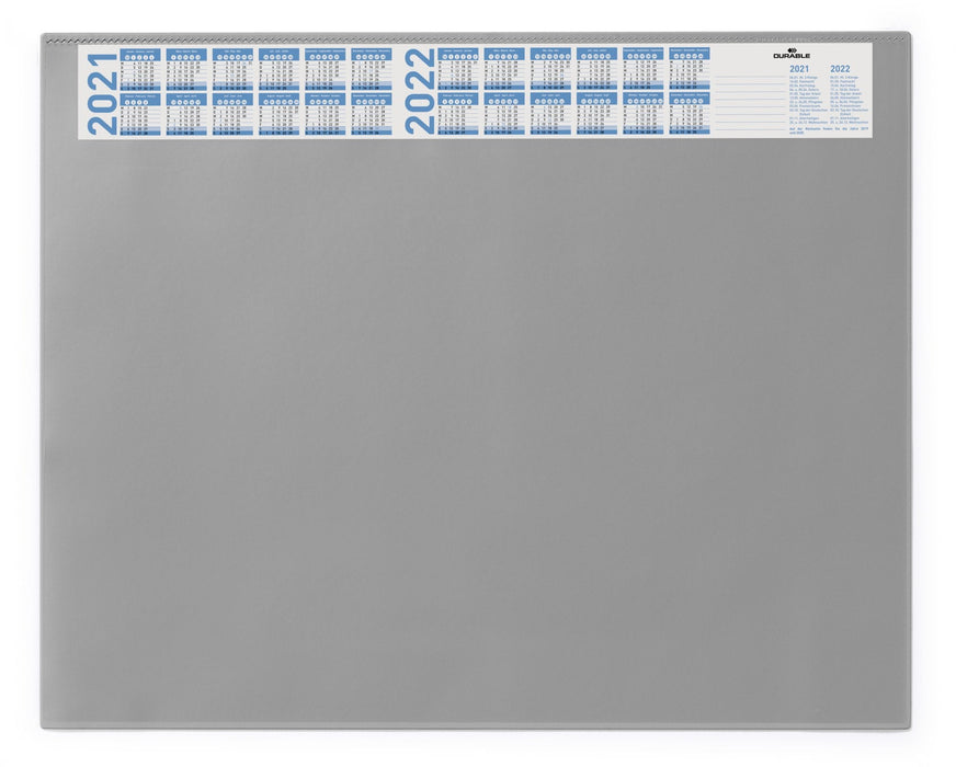 Schreibunterlage Vollsichtpl Kalender 65x52cm Gris