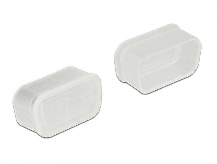 Delock Staubschutz Für Vga Und D-Sub9   D-Sub15 Buchse 10 Stück Transparent