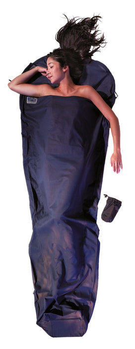 Saco De Dormir Cocoon Mummyliner Algodón Azul