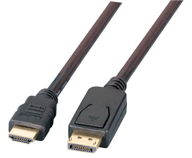 Cable Efb Displayport Hdmi 4k60hz,A-A St-St, 2m, Schwarz