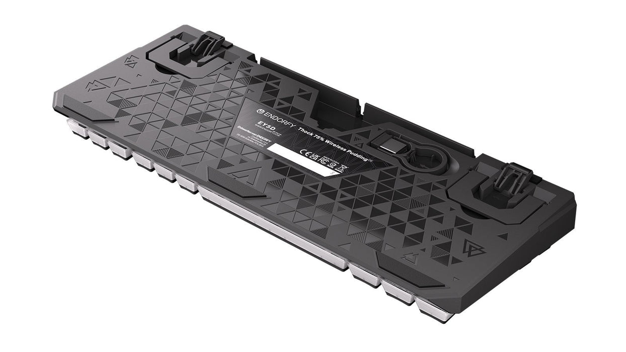 Teclado Alemán Endorfy Thock 75% Rf Inalámbrica + Usb Qwertz Negro