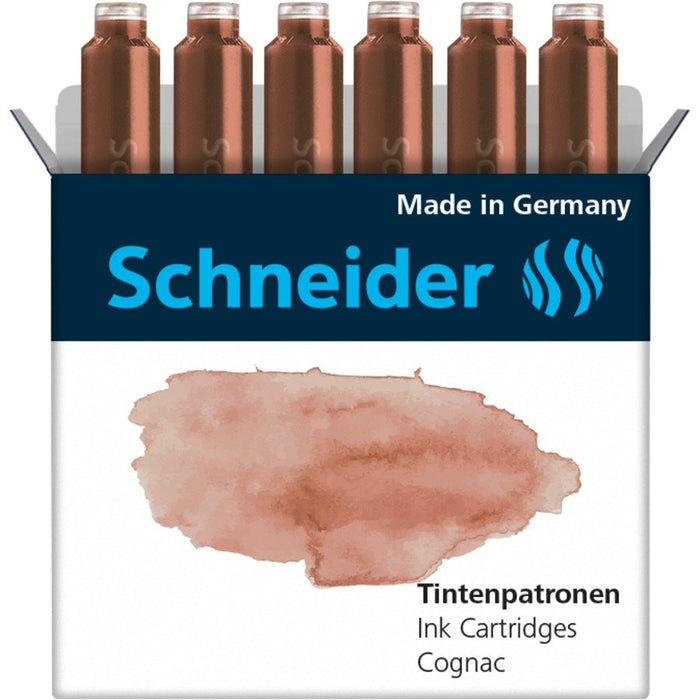 Schneider Cartuchos De Tinta Para Pluma Cognac