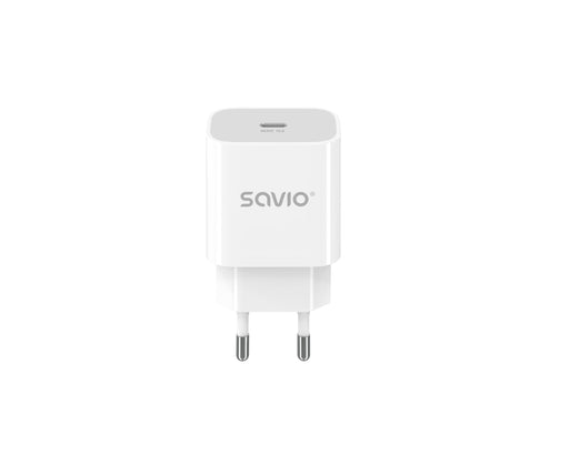 EAN 5901986048701 - Savio SAVLA-09 cargador de dispositivo móvil Universal Blanco Corriente alterna Exterior imagen 1