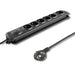 EAN 5901878501727 - Qoltec 50172 limitador de tensión Negro 6 salidas AC 230 V 5 m imagen 1