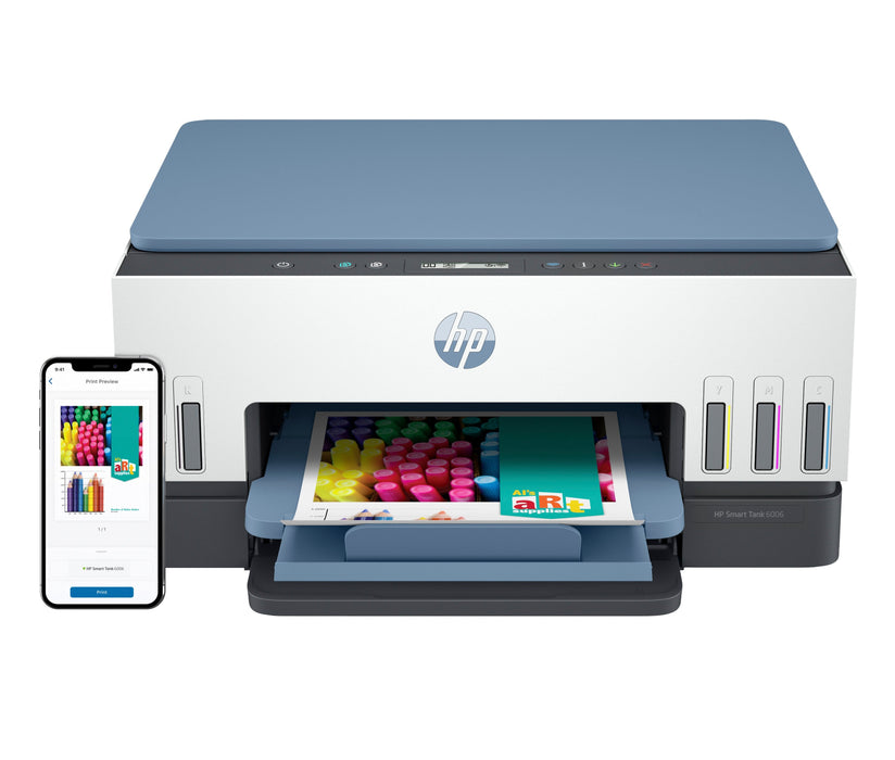 Impresora Multifunción Tinta Hp Smart Tank 6006 Wi Fi Direct Usb Impresión A Doble Cara