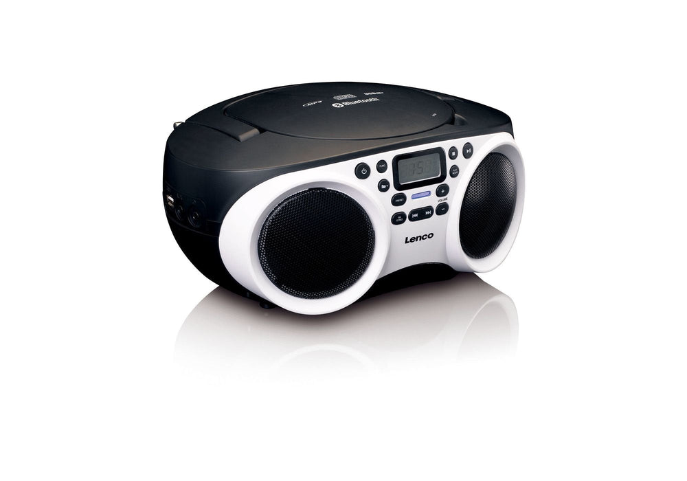 Lenco Scd-501 Wh Blanco Negro Radio Con Cd Mp3 Usb Bt