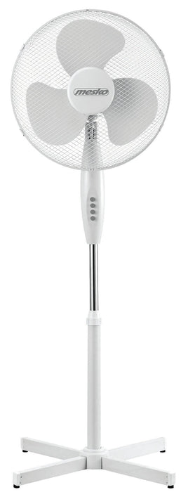 Ventilador Pie Oscilante 40 Cm, 3 Velocidades, Altura Ajustable, Bloqueo Oscilación Negro 90w Mesko Ms 7311
