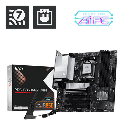 EAN 4711377350181 - MSI PRO B850M-P WIFI placa base AMD B850 Zócalo AM5 micro ATX imagen 1