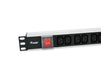 EAN 4015867238554 - Equip 333318 unidad de distribución de energía (PDU) 12 salidas AC 1U Negro, Plata imagen 2