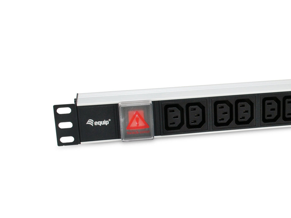 EAN 4015867238554 - Equip 333318 unidad de distribución de energía (PDU) 12 salidas AC 1U Negro, Plata imagen 2