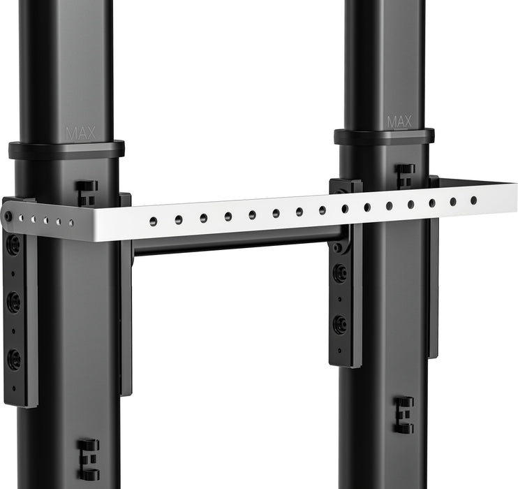 Vision X-Series Vfm-F26w Base Altura Ajustable Para Pantalla Plana 80kg Acero Negro Arenado Tamaño De Pantalla: 55"-100" Montable De Suelo A Pared