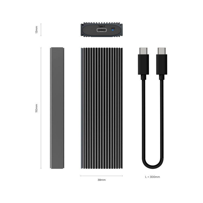 EAN 8436574707854 - AISENS ASM2-023GR caja para disco duro externo Caja externa para unidad de estado sólido (SSD) imagen 3