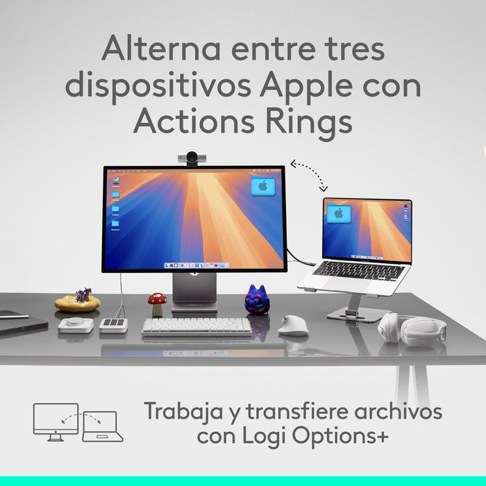 Ratón Logitech 910-007577 / Mx Mamer 4 For Mac Negro