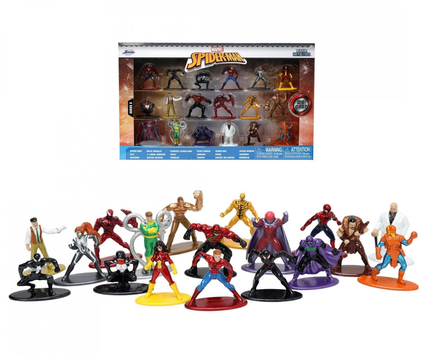 Figura Spider-Man Set 18 Figuras 4 Cm Spider-Man Marvel Nano Metalfigs