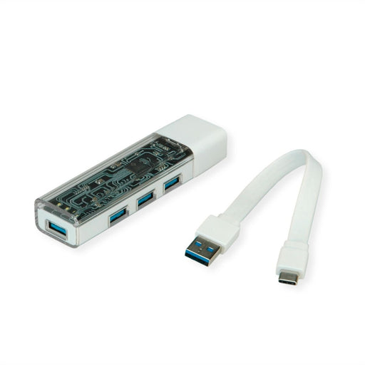 EAN 7630049635111 - ROLINE 14.02.5062 hub de interfaz USB Tipo C 5000 Mbit/s Blanco imagen 2