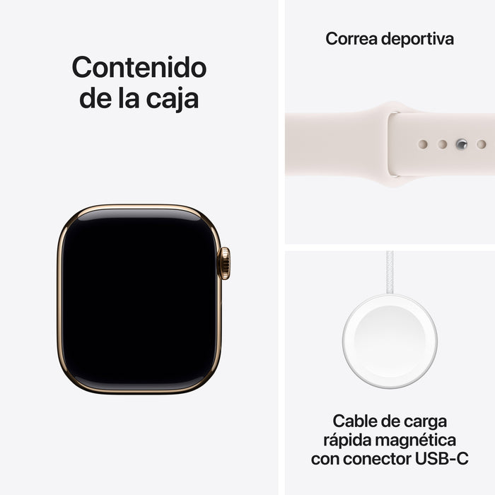 EAN 0195950472226 - Apple Watch Series 11 OLED 42 mm Digital 374 x 446 Pixeles Pantalla táctil 5G Titanio Wifi GPS (satélite) imagen 8
