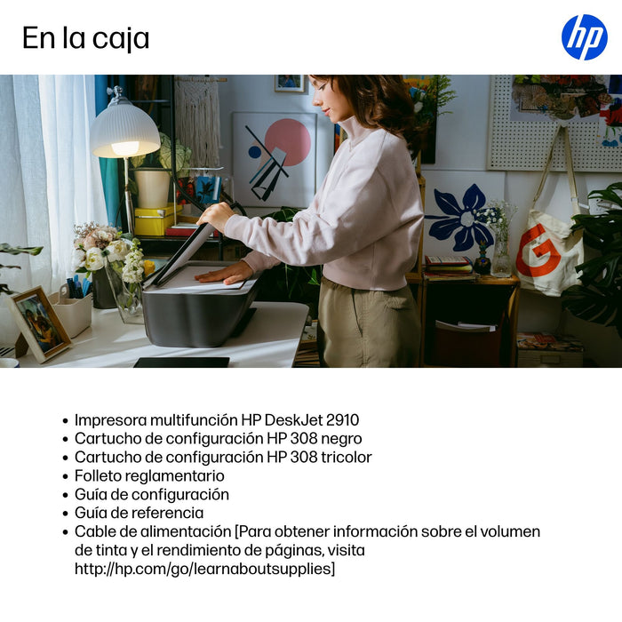 EAN 0198828789556 - HP DeskJet 2910 Inyección de tinta térmica A4 4800 x 1200 DPI 7,5 ppm Wifi imagen 4