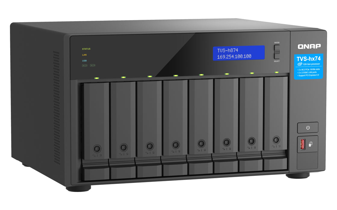 EAN 4711103082362 - QNAP TVS-h874 NAS Torre Intel® Core™ i5 i5-12400 32 GB DDR4 0 TB QuTS hero Negro imagen 3